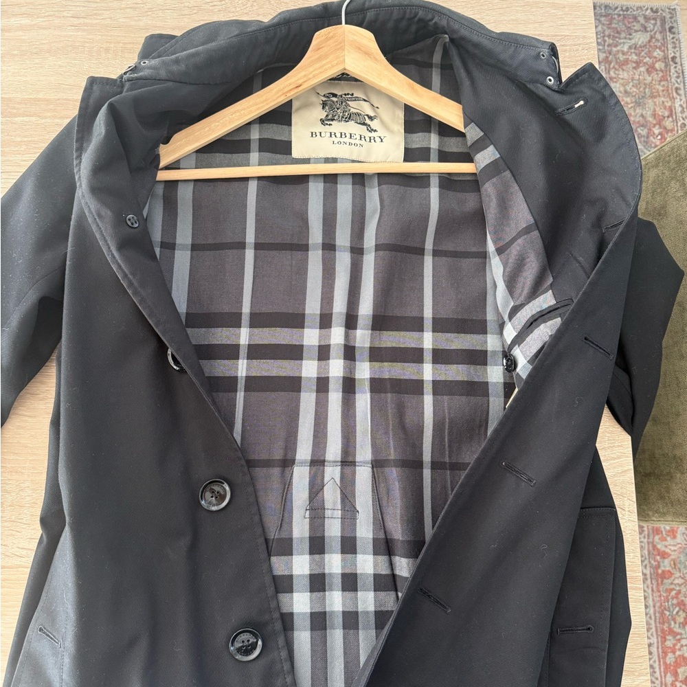 Burberry Men's Black Trench Coat